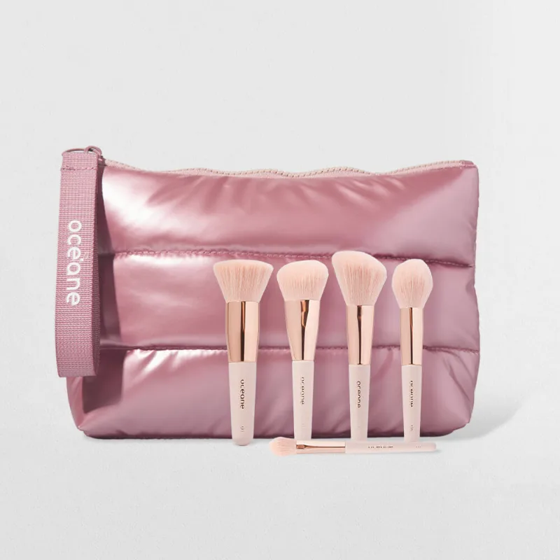 Kit Nécessaire Puffer + Mini Pincéis (6 Produtos)