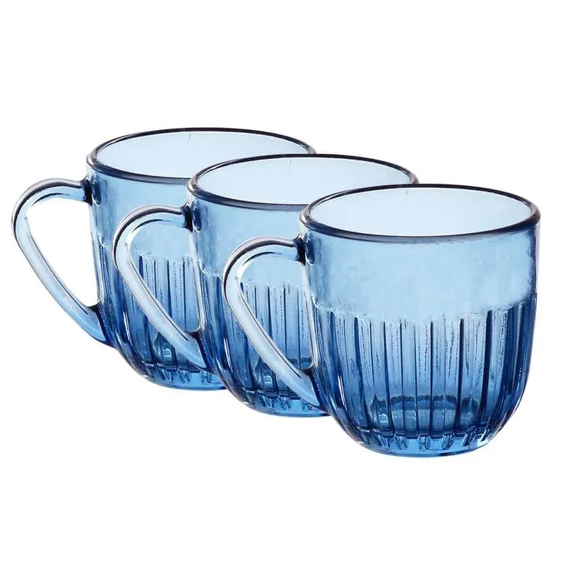 Jogo De Xícaras Para Chá, Café 280Ml Athena 3 Unidades
