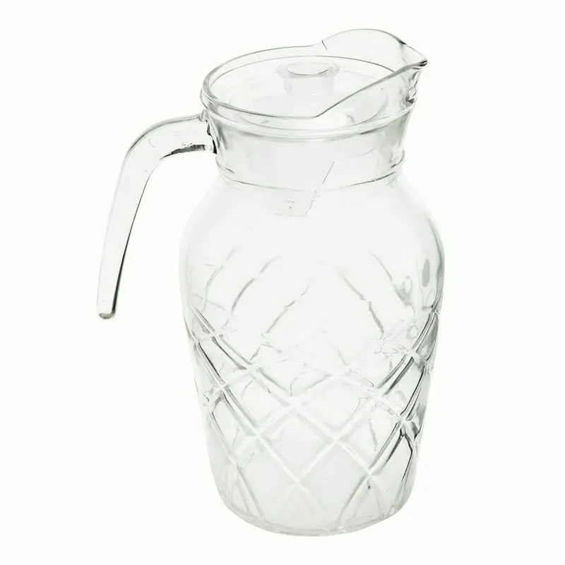 Jarra De Vidro Artemis Transparente 1,7 Litros Com Tampa