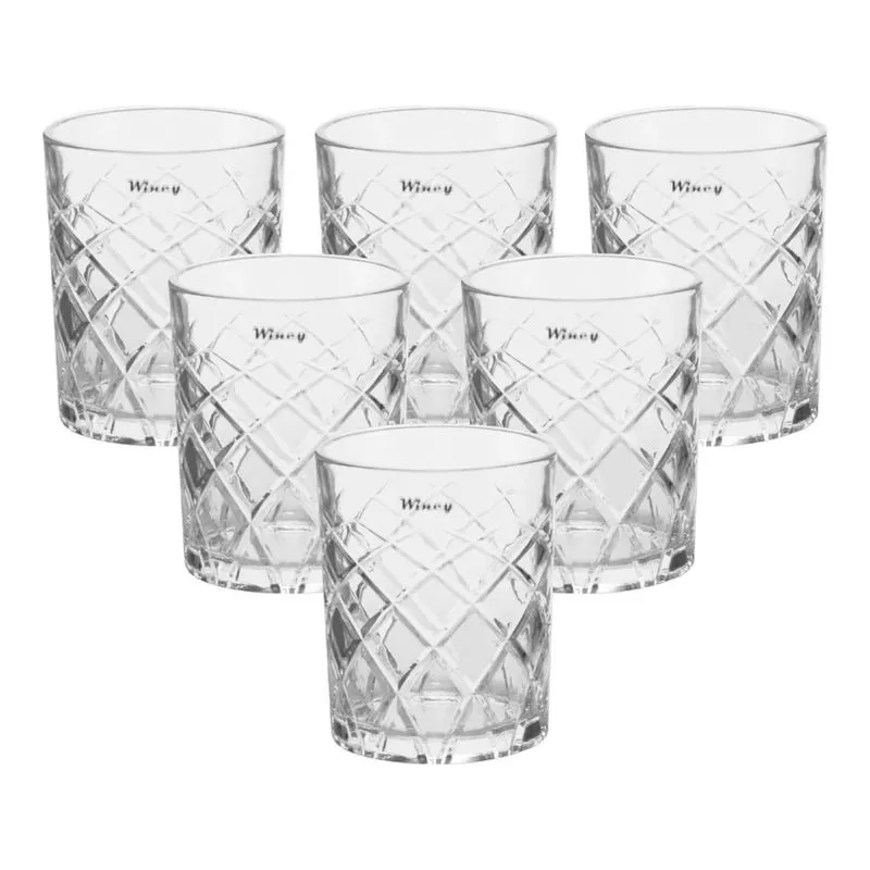 Conjunto De Copos Artemis Transparente 320Ml 6 Peças