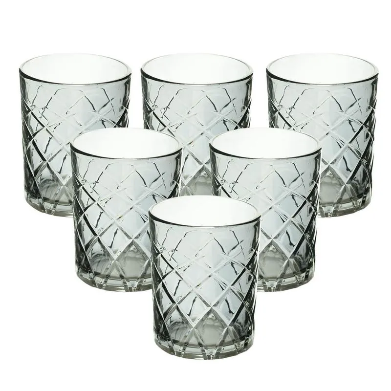 Conjunto De Copos Artemis Cinza 320Ml 6 Peças