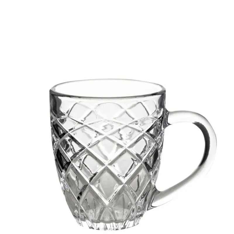Xícara Artemis Clear Vidro 240ml 3 Peças
