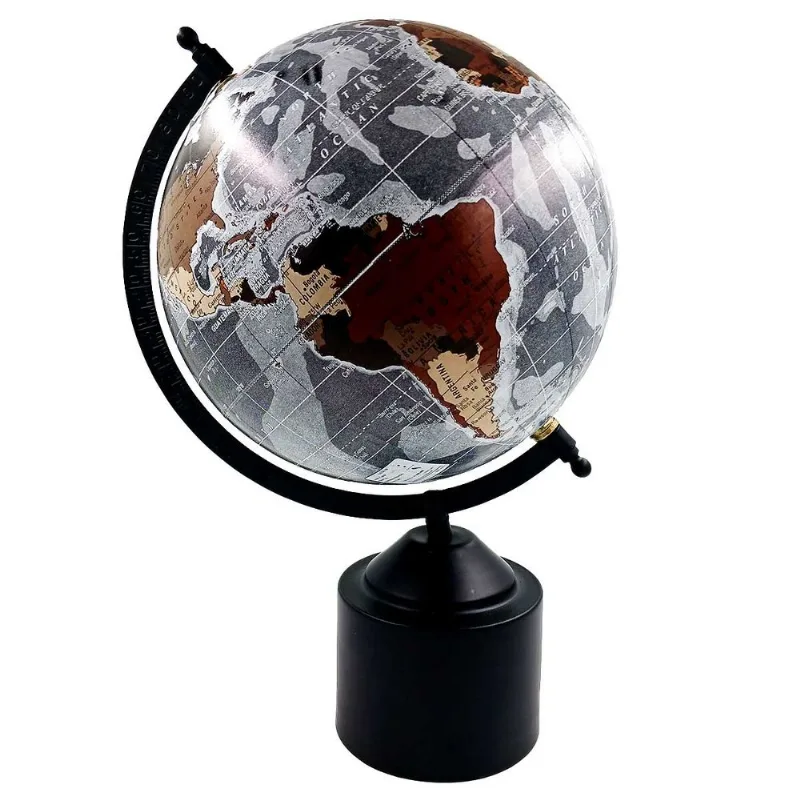 Globo Terrestre Decorativo 30x20cm em Plástico Mai Home