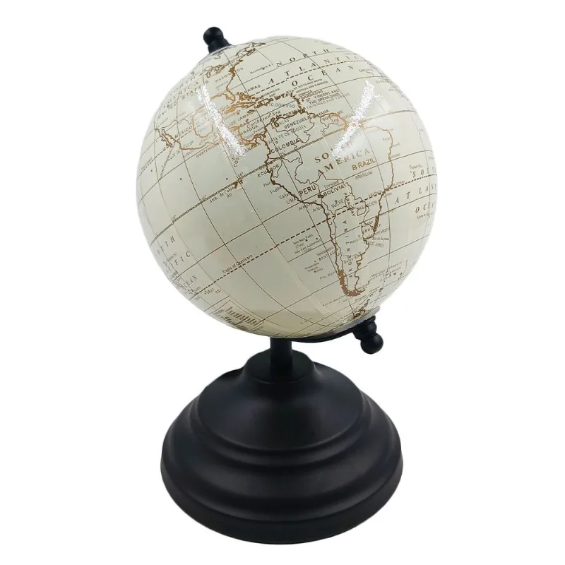 Globo Terrestre Decorativo 13x13,5x20,5cm em Plástico Mai Home