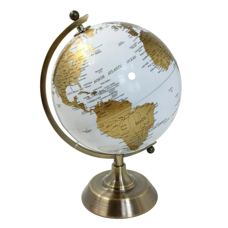 Globo Terrestre Decorativo 14X14cm em Plastico Mai Home