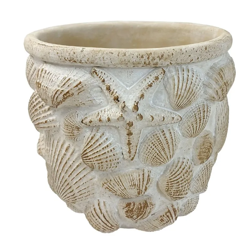 Vaso Decorativo 15x14cm em Cimento Mai Home