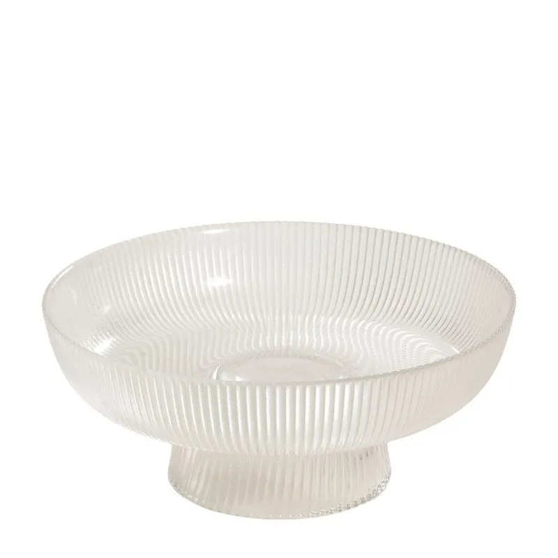 Centro De Mesa Com Pe Cany Cl 20x8,5cm Vidro - Mai Home