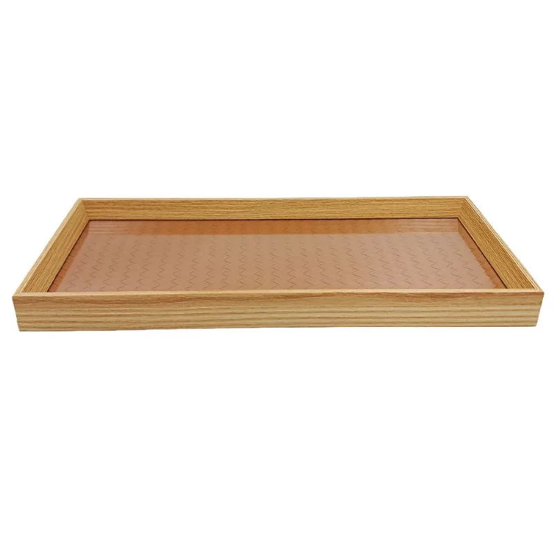 Bandeja Salvia Marrom 38x18cm em MDF Mai Home