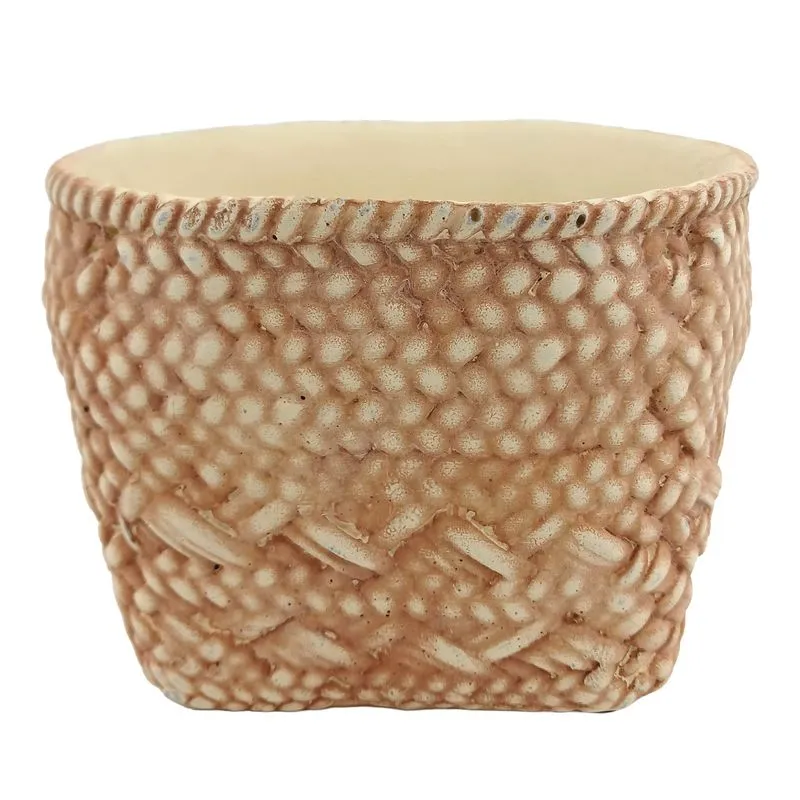 Cachepot Siba 10,5x14x10,5cm em Cimento Mai Home