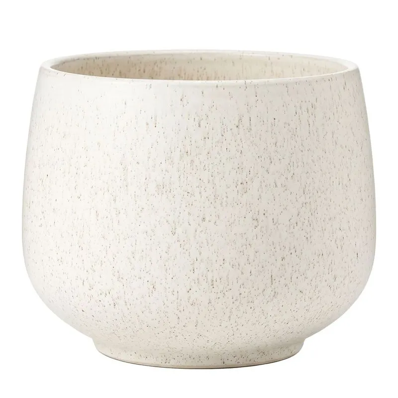 Cachepot Orchid Branco 26x17,5x26 Ceramica - Mai Home