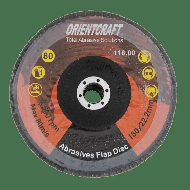 10un Discos Flap 7 Polegadas - 180mm Lixa Grão 80