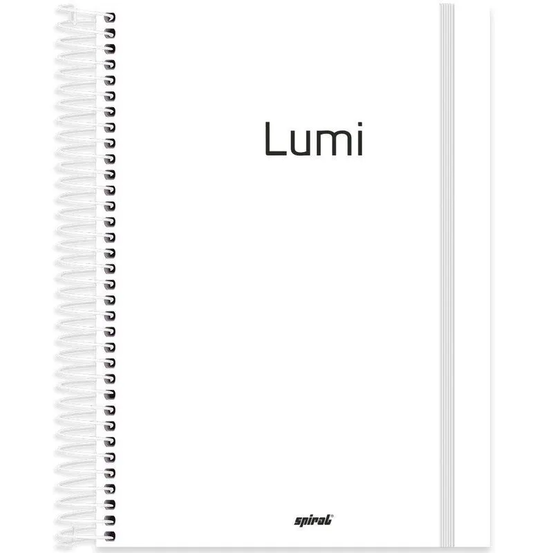 Caderno univ. Capa dura 20x1 320fls Lumi bc 2402114 Spiral Lumi pt 1 un