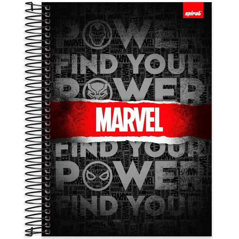 Caderno univ. Capa dura 10x1 160fls m. Brick 2403814 Spiral Mvb pt 1 un