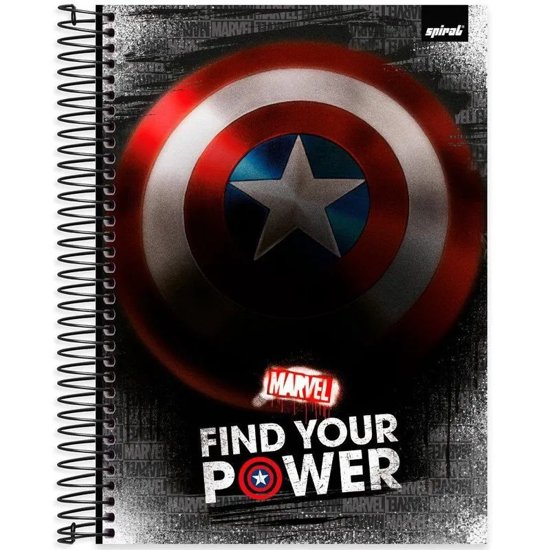 Caderno univ. Capa dura 10x1 160fls m. Brick 2403821 Spiral Mvb pt 1 un