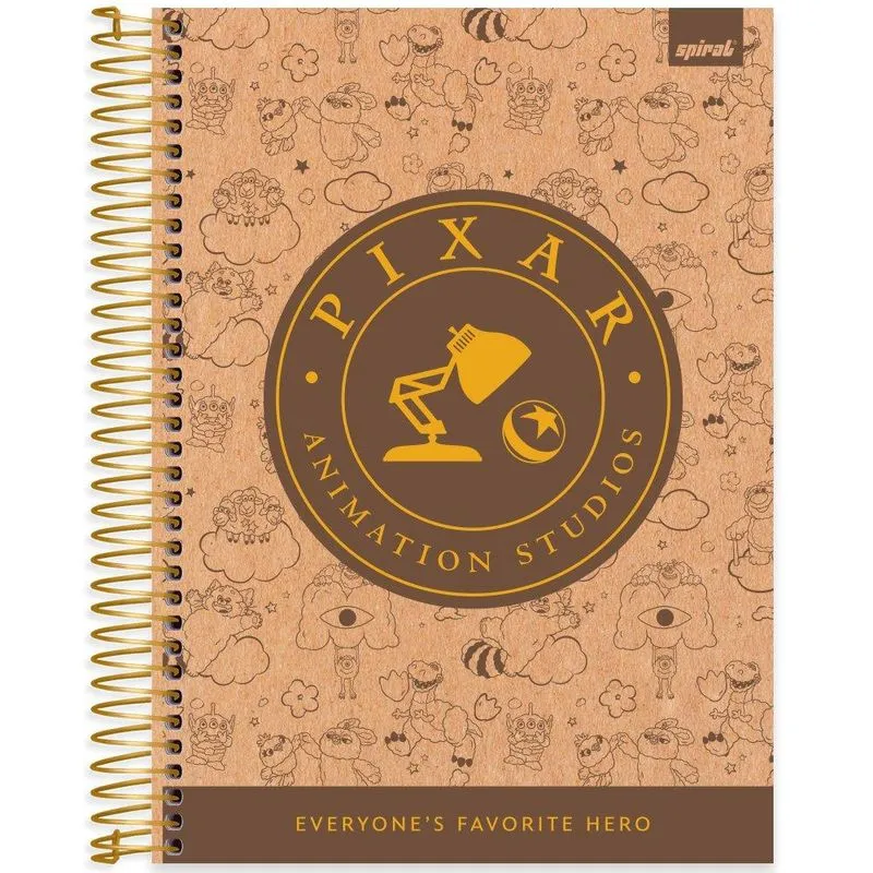 Caderno univ. Capa dura 10x1 160fls Pixar 2403906 Spiral Px pt 1 un