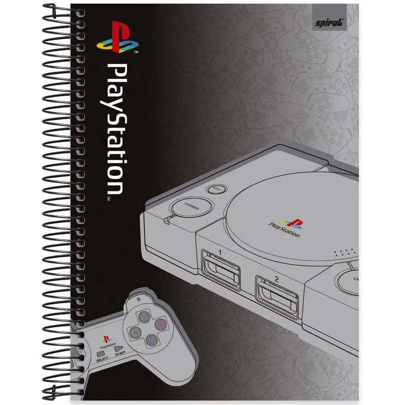 Caderno univ. Capa dura 15x1 240fls Playstation 2404361 Spiral Ps pt 1 un