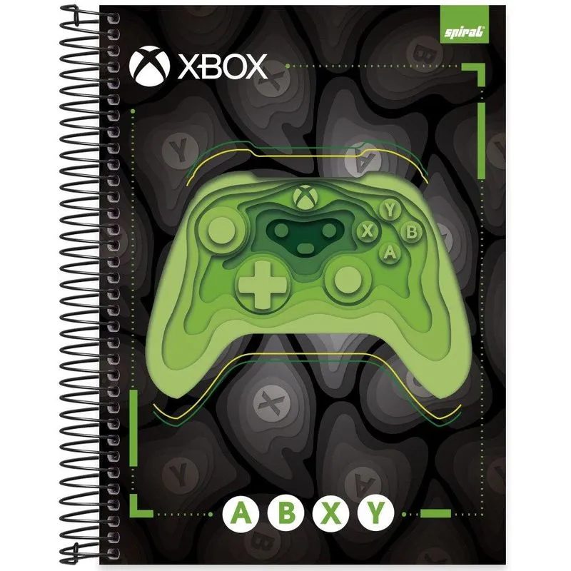 Caderno univ.capa dura 15x1 240fls Xbox 2404453 Spiral Xbox PT 1 UN