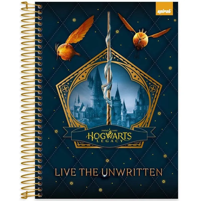 Caderno univ. Capa dura 20x1 320fls Hogwarts L 2404514 Spiral Hl pt 1 un