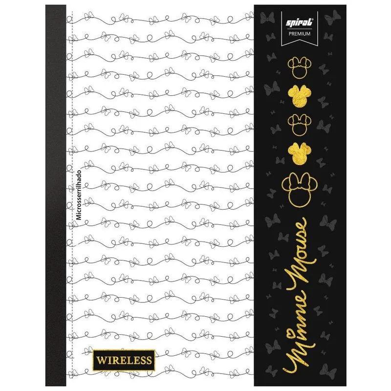 Caderno univ.1x1 80fl coladas wire. Minnie pb 2406570 Spiral Mip pt 1 un