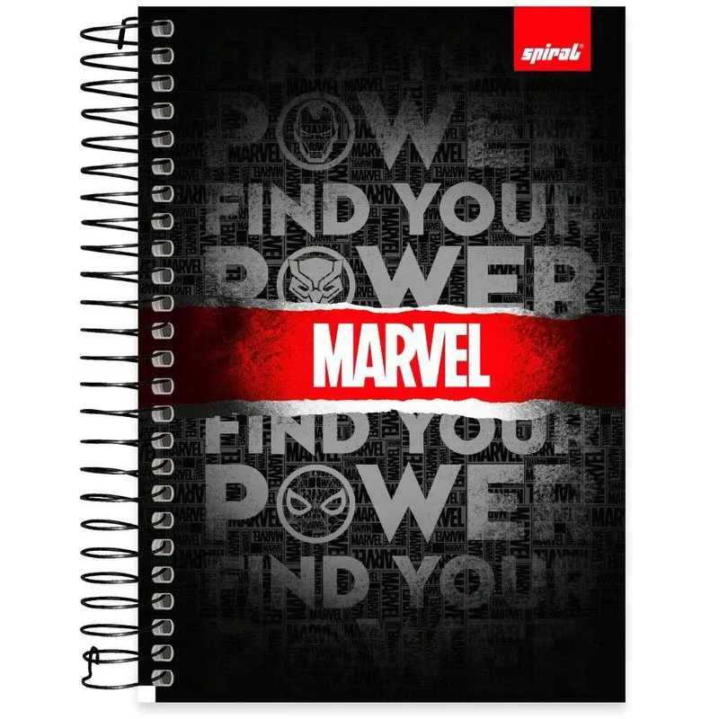 Caderno 1-4 espiral capa dura 80fls Red Brick 2406693 Spiral Mvb pt 1 un