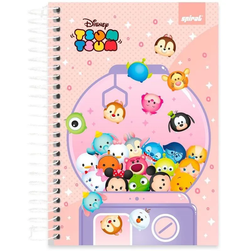 Caderno 1-4 espiral c. D. 160fls Tsum 2406907 Spiral Tsum pt 1 un