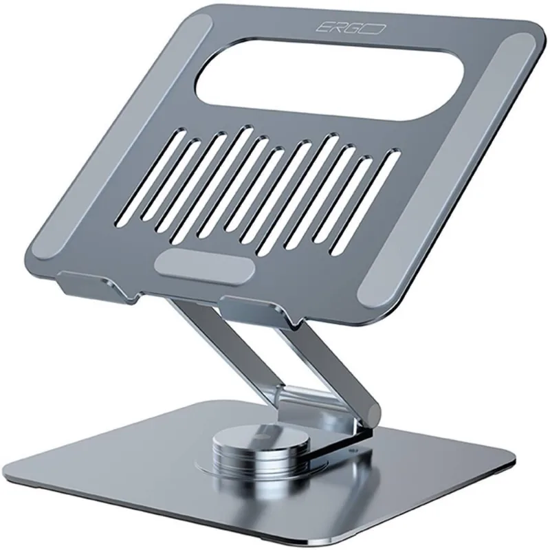 Suporte Ergonômico para Notebook em Alumínio LS150 com Base Giratória 360º Ergo