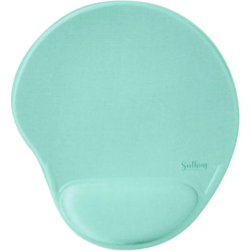 Mouse pad com apoio de punho em gel 29cm x 24,5cm Verde tgv Spiral Soot - pt 1 un