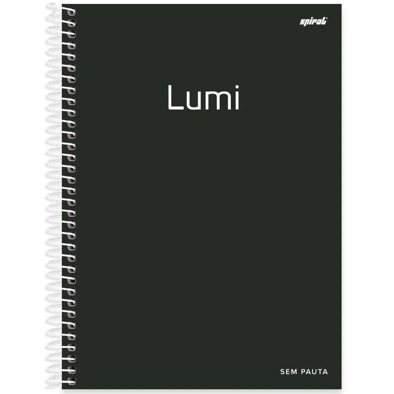 Caderno univ. c. D. 1x1 80fls sempauta Lumi pt 2407409 Spiral Lumi pt 1 un