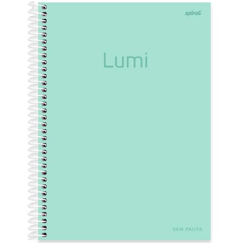 Caderno univ. c. D. 1x1 80fls sempauta Lumi tq 2407416 Spiral Lumi pt 1 un
