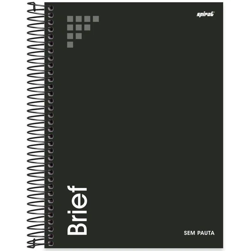 Caderno univ. C. D. 10x1 160fl sempauta Brief pt 2407454 Spiral Brf pt 1 un