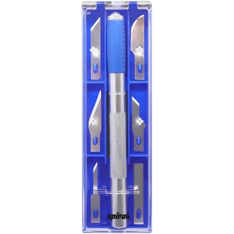 Kit estilete de precisão com 6 lâminas, Spiral - bt 6 un