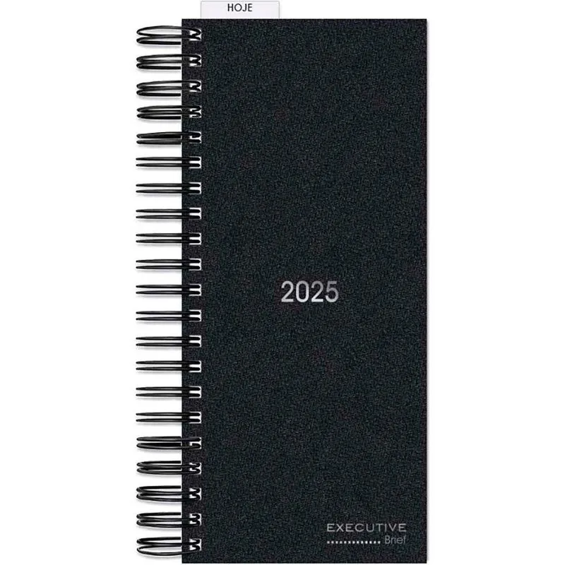Agenda comercial 2025 Brief 119x275mm pt 2511222 Spiral Brf Ex pt 1 un