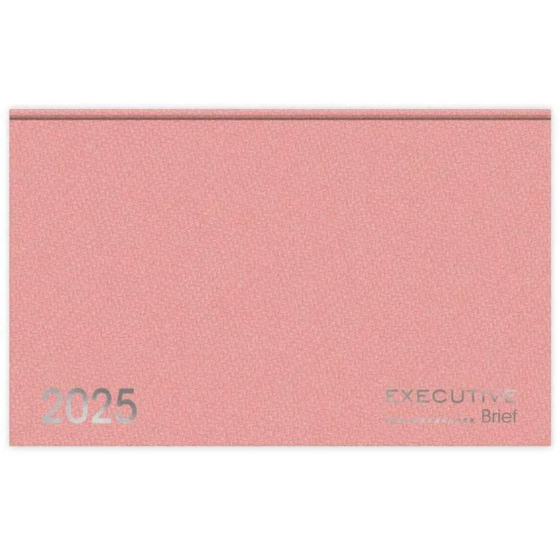 Agenda de bolso semanal costurada, 64 folhas, 2025, Rosa, 2511277, Brief Executive - pt 1 un