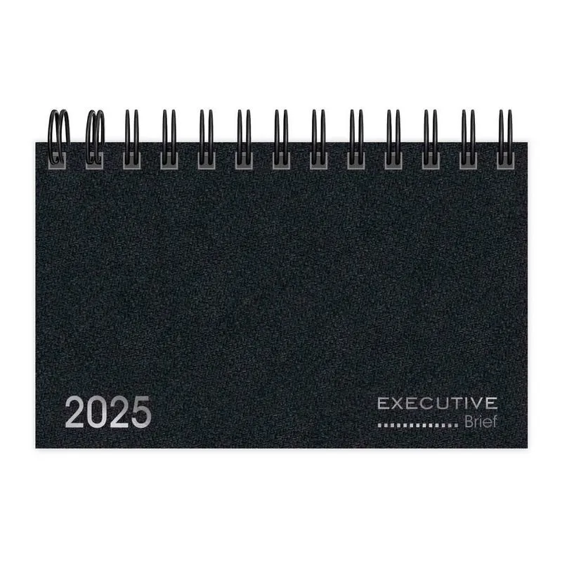 Agenda de bolso 2025, Preta, 2511284, Spiral Brief Executive - pt 1 un