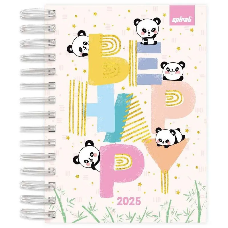 Agenda diária Panda 2025 2511802 Spiral Ten pt 1 un