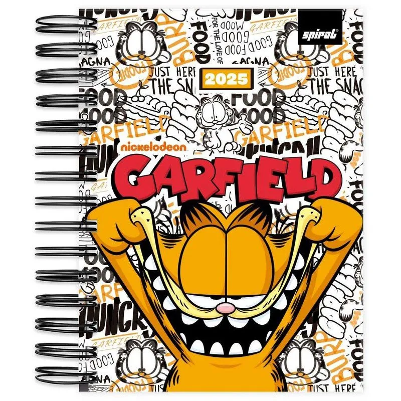 Agenda diária Garfield 2025 2512328 Spiral Gar pt 1 un