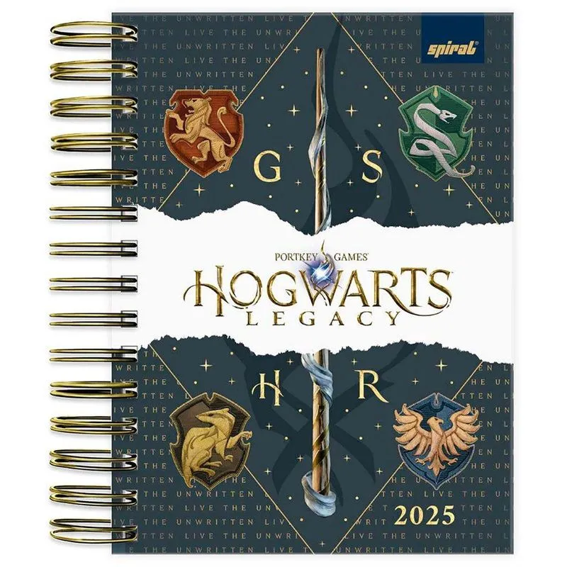 Agenda diária Hogwarts Legacy 2025 2512359 Spiral Hl pt 1 un