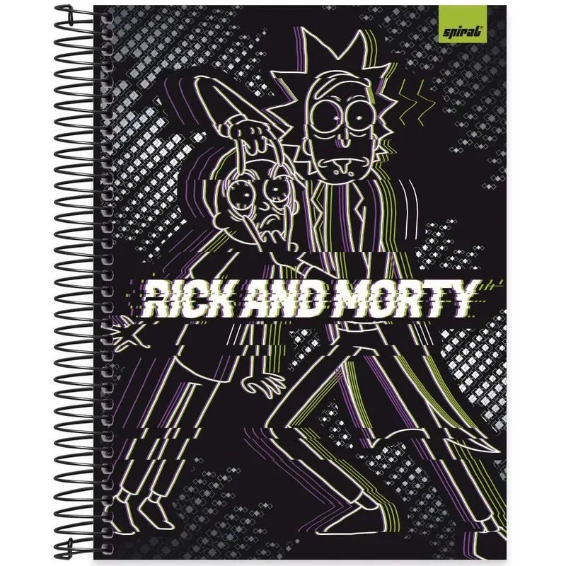 Caderno univ.capa dura 20x1 320fls R. Morty 2513448 Spiral Rem