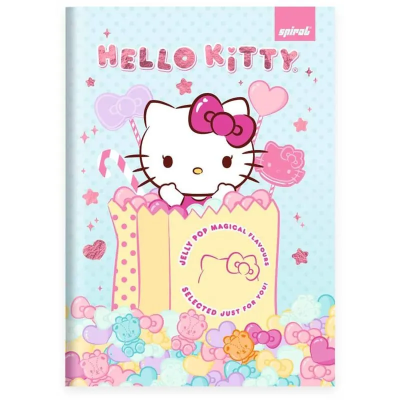 Caderno 1-4 C.D. costurado 80fls H. Kitty 2513745 Spiral Hki
