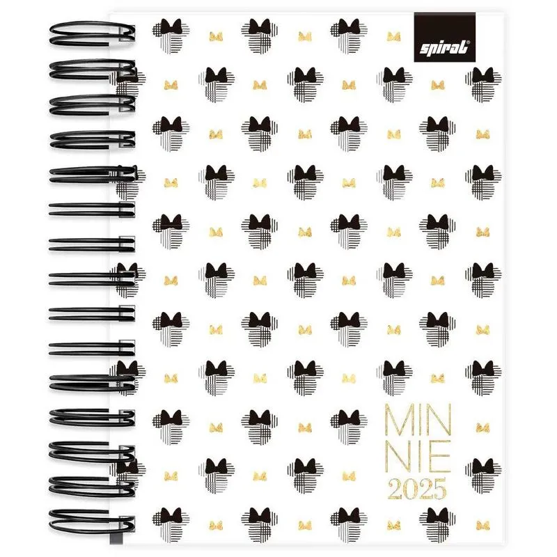 Agenda diária Minnie pb 2025 2514629 Spiral Mve pt 1 un