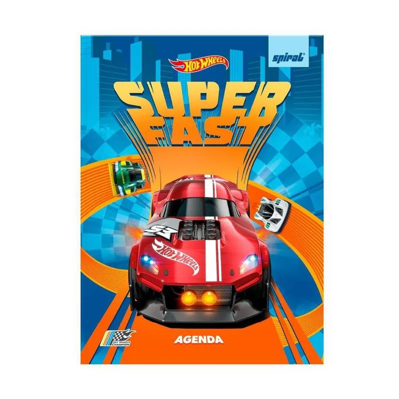 Agenda permanente Hot Wheels 2514926 Spiral Hw pt 1 un
