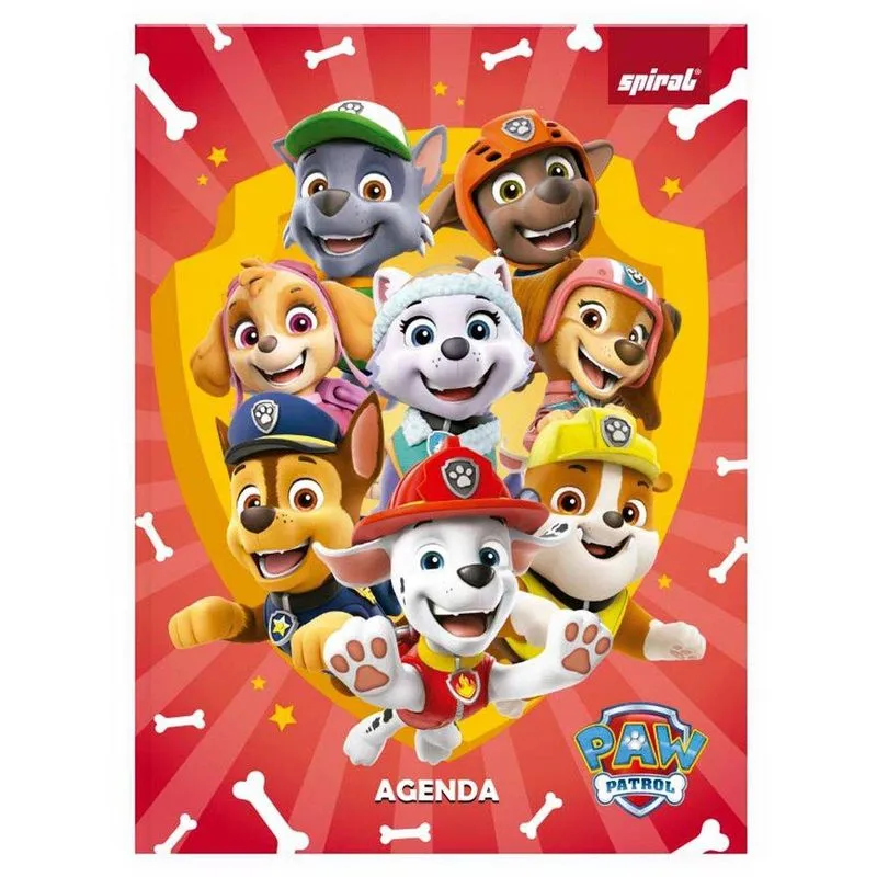 Agenda permanente Patrulha Canina 2514940 Spiral Ptc pt 1 un