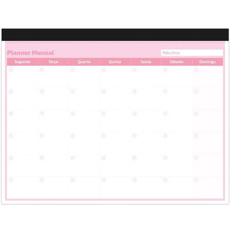 Planner mensal 214x280mm 24fls Sooth. rosa 2515077 Spiral Soot pt 1 un