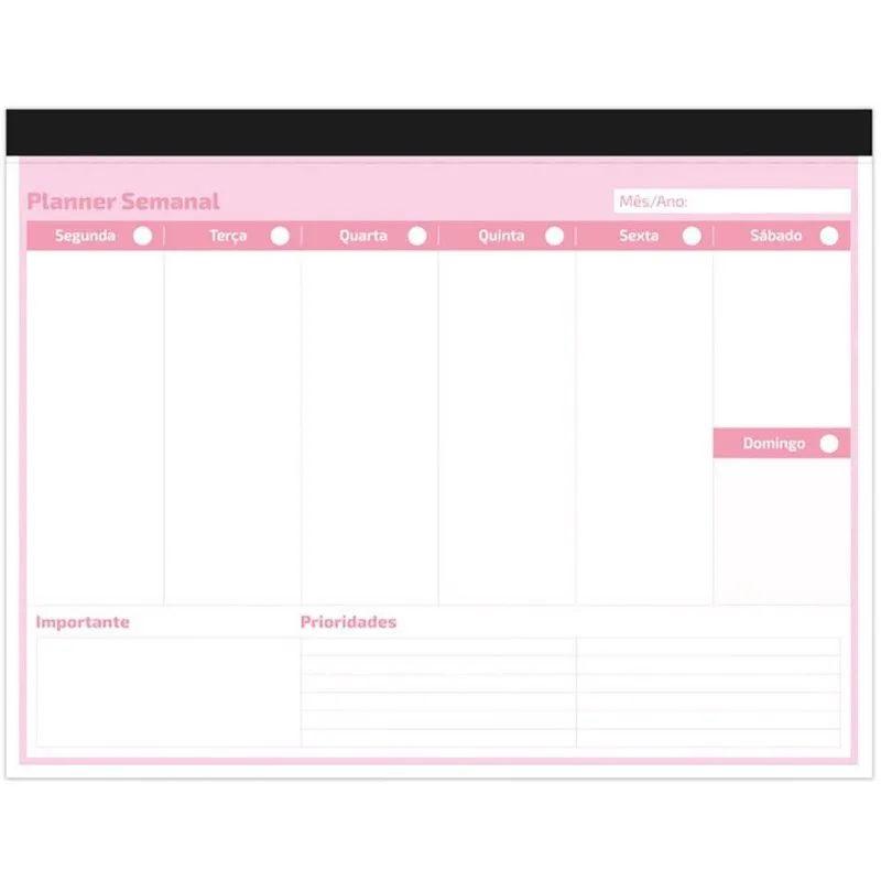 Planner semanal 214x280mm 60fls Sooth. rosa 2515138 Spiral Soot pt 1 un