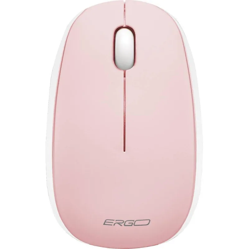 Mouse sem fio 1200 DPI Rosa MW7051P Ergo