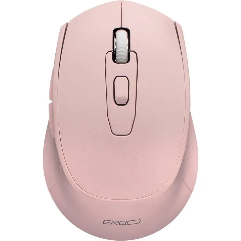 Mouse sem fio 1600 dpi Rosa MW7030P Ergo