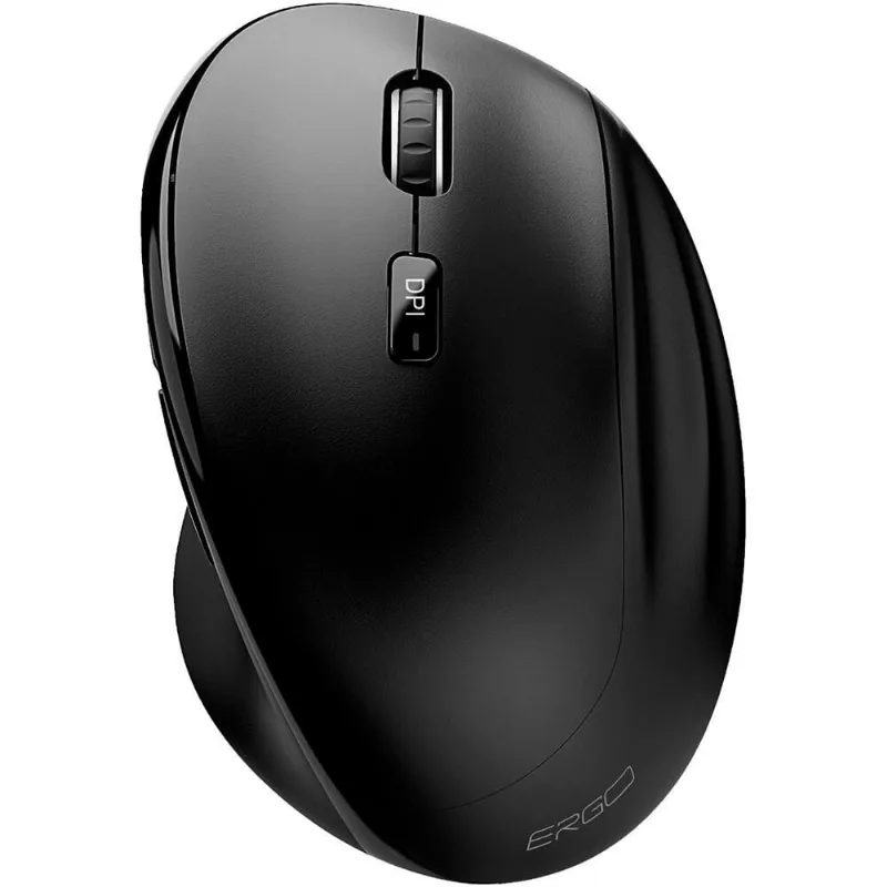 Mouse ergonômico sem fio 1600 dpi Preto MWBE05 Ergo