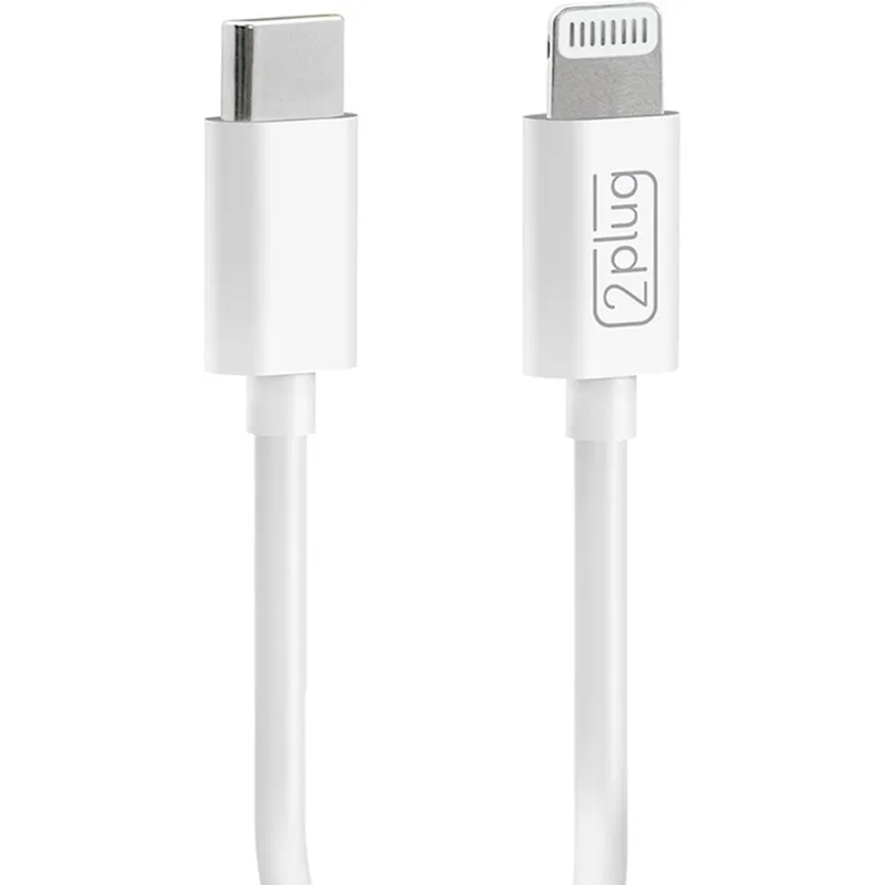Cabo USB C para lightning 12cm Branco 2Plug