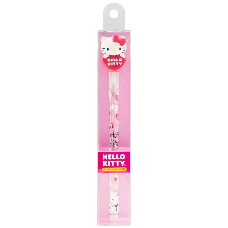 Caneta esferográfica gel 0,7mm apagável Hello Kitty H. Spiral