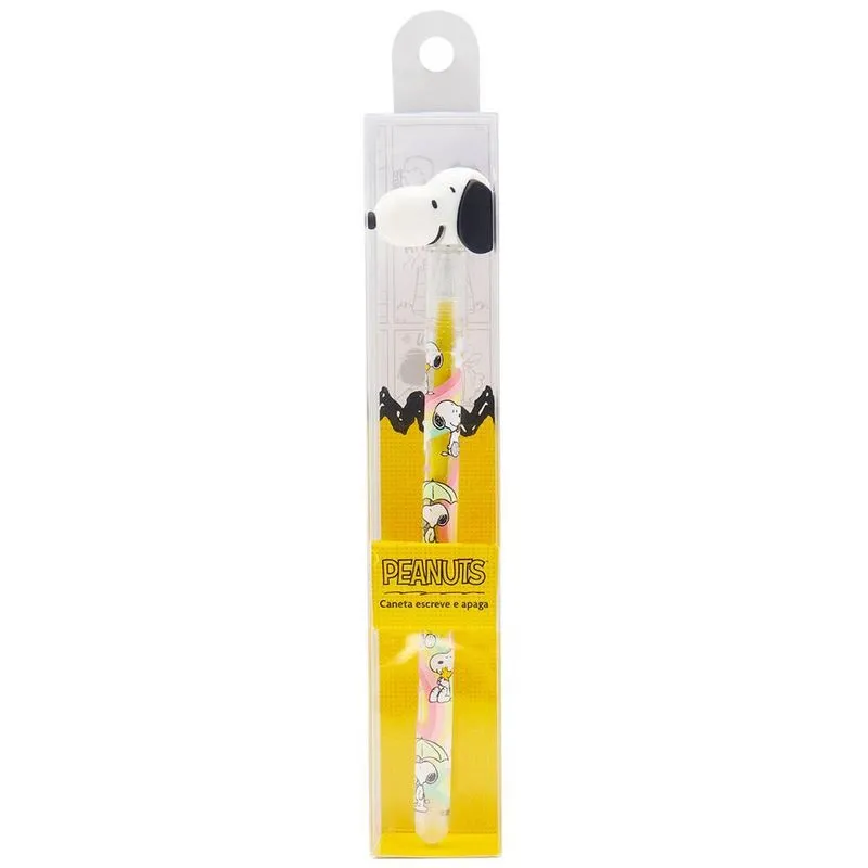 Caneta esferográfica gel 0,7mm apagável Snoopy Sitting Spiral